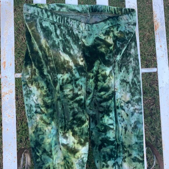 BRAND NEW TIE DYE VELVET LEGGINGS s - Picture 6 of 10